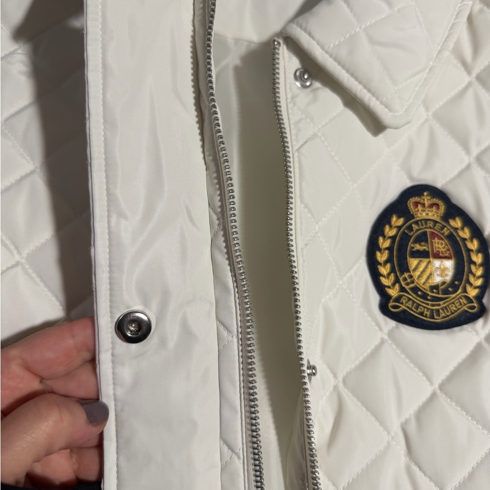 Ralph Lauren Ivory Like New Quilted vest with pockets - Picture 2 of 12